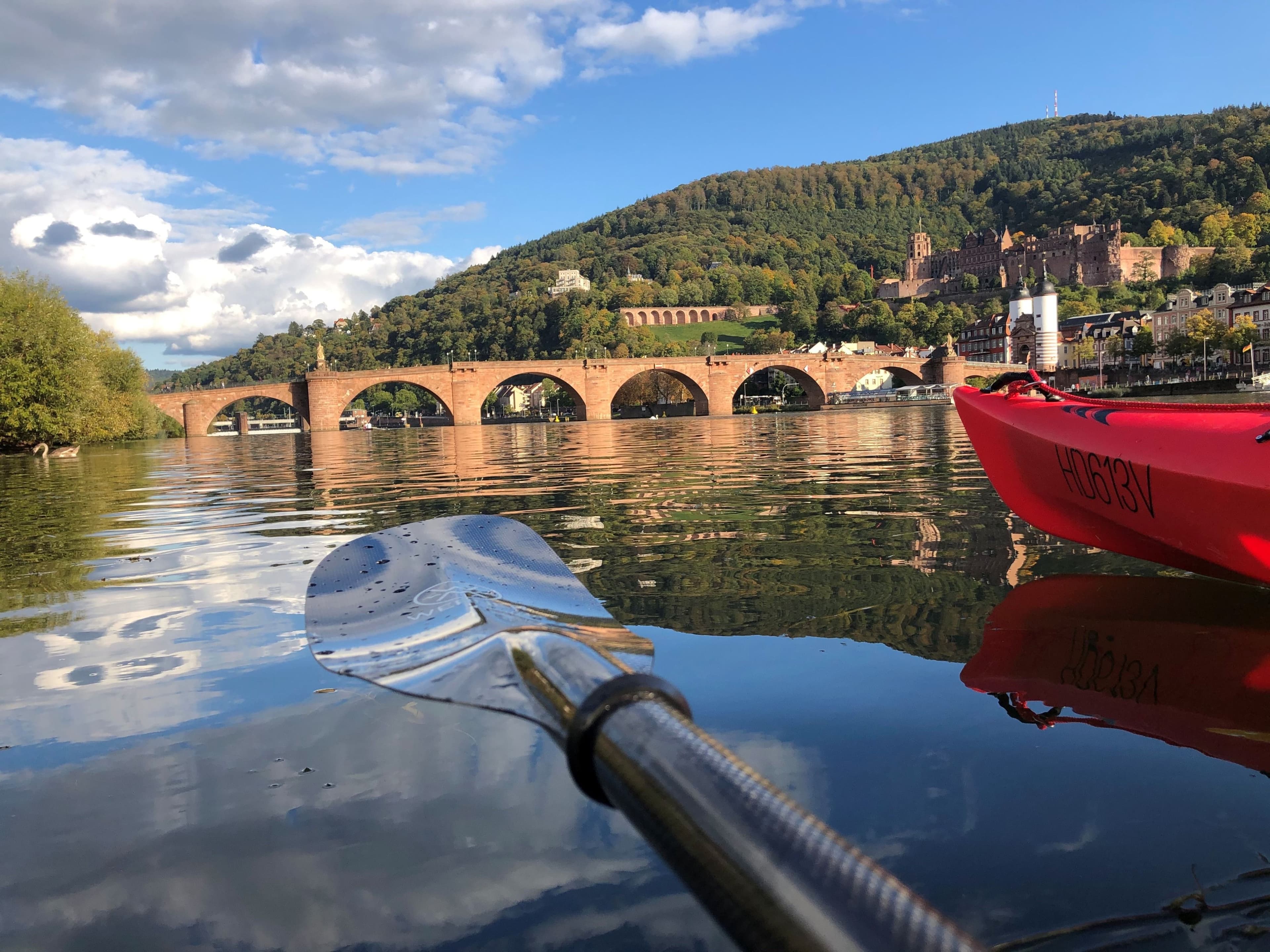Kajak-Tour auf dem Neckar