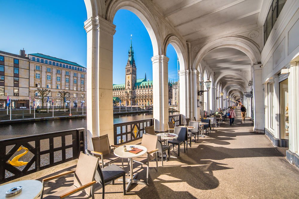 Alster und Jungfernstieg